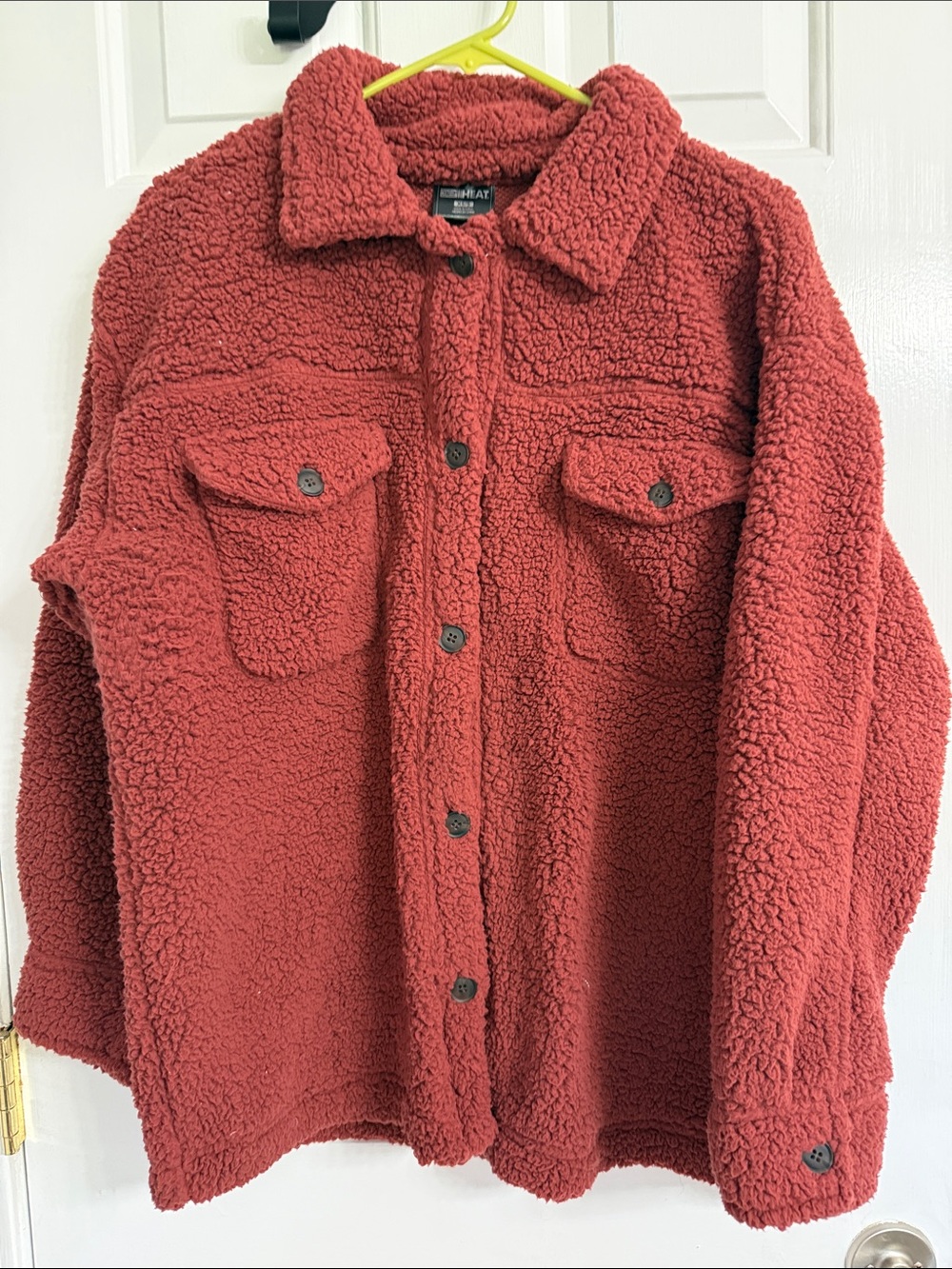 Cozy Rust Sherpa Shacket